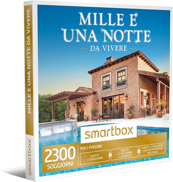 Smartbox - Tausend und eine Nacht zum Leben Geschenkbox Paar, 1 Nacht mit Frühstück oder 1 Nacht mit Frühstück und Aperitif oder Aktivität für 2 Personen, originelle Geschenkideen - 1