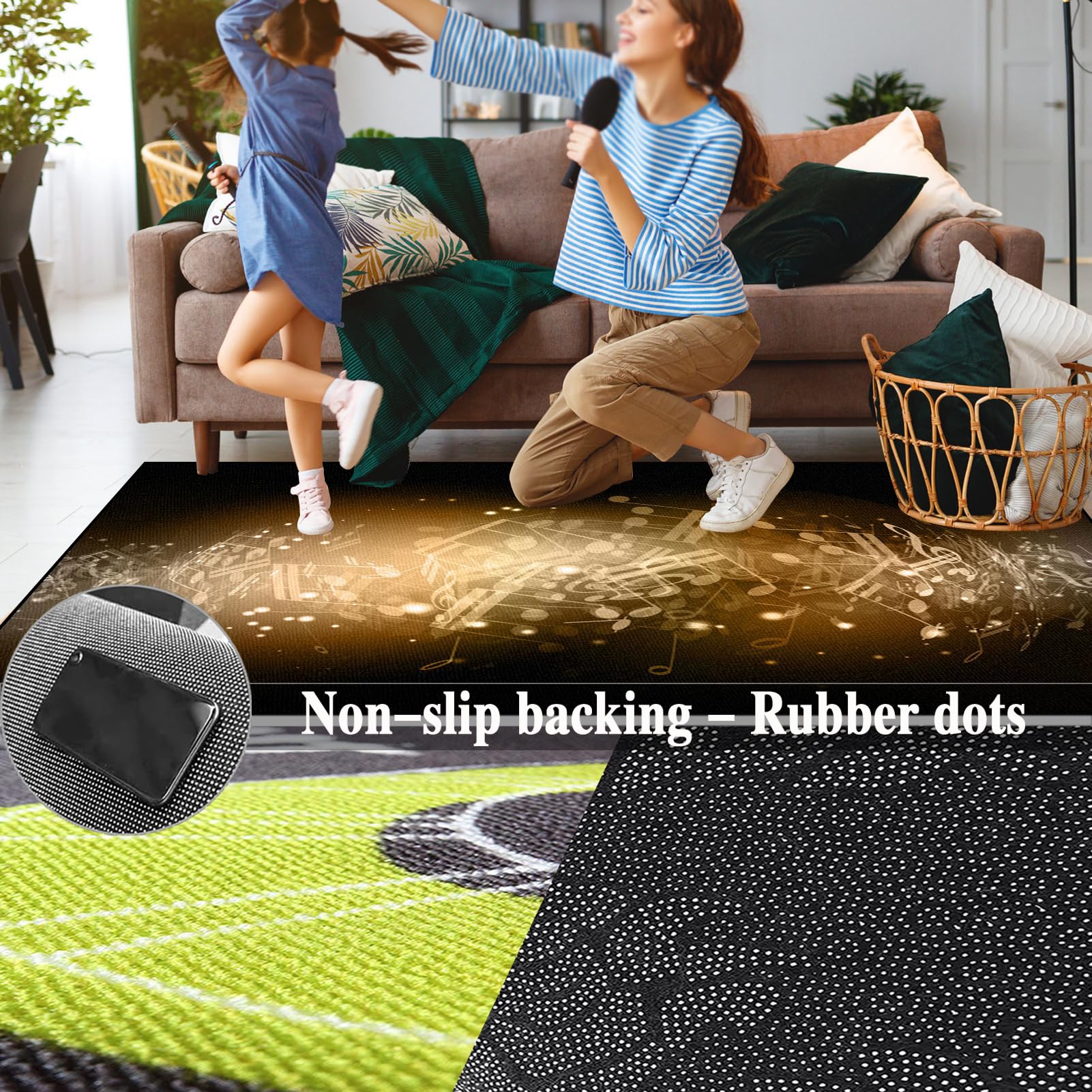 Schlagzeug Teppich Drum Teppich Schlagzeugteppich Schallschutz Teppich Drum Matte Schallschutzmatte Drum Rug Drumteppich Musikinstrumentenmatte rutschfeste Trommel Teppiche 150 x 120 cm
