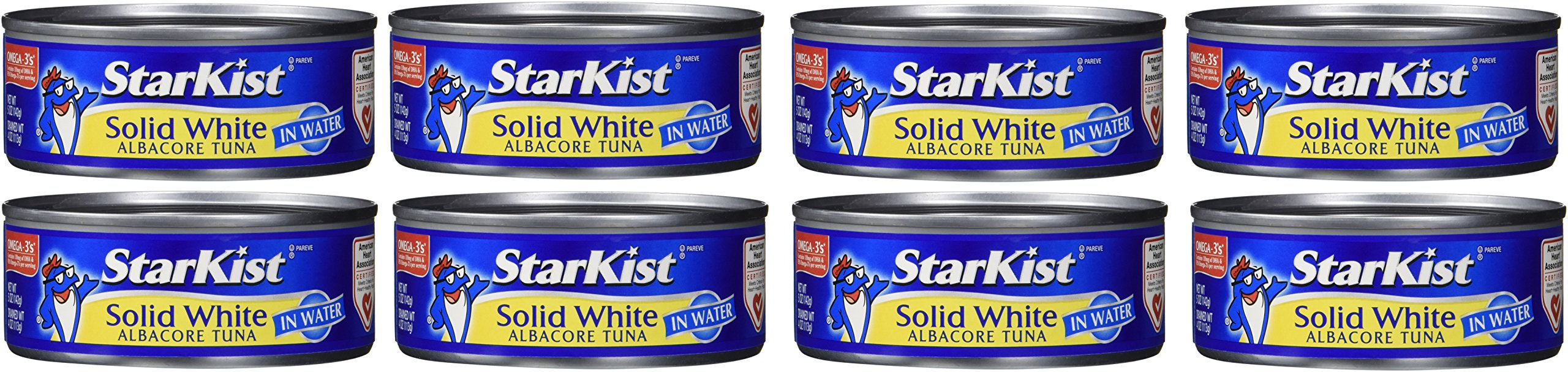 StarKist Solid White Tuna in Water, 5 Ounce (Pack of 8)