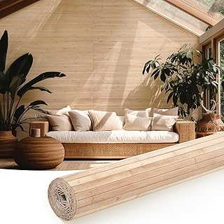 30+ Bamboo Living Room Decor Ideas For A Zen Aesthetic 11 Juexica 1 Pcs Natural Bamboo Wall Panel for Interior Wall 48'' x 96'' Ba...