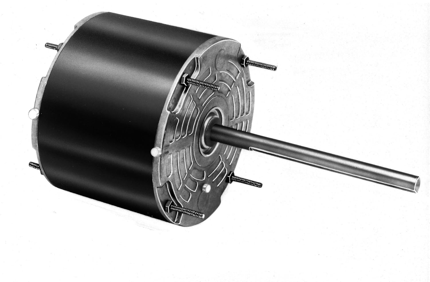 Fasco D909 5.6" Frame Totally Enclosed Permanent Split Capacitor Condenser Fan Motor with Sleeve Bearing, 1/4HP, 1075rpm, 208-230V, 60Hz, 1.8 amps, 4" Motor Length