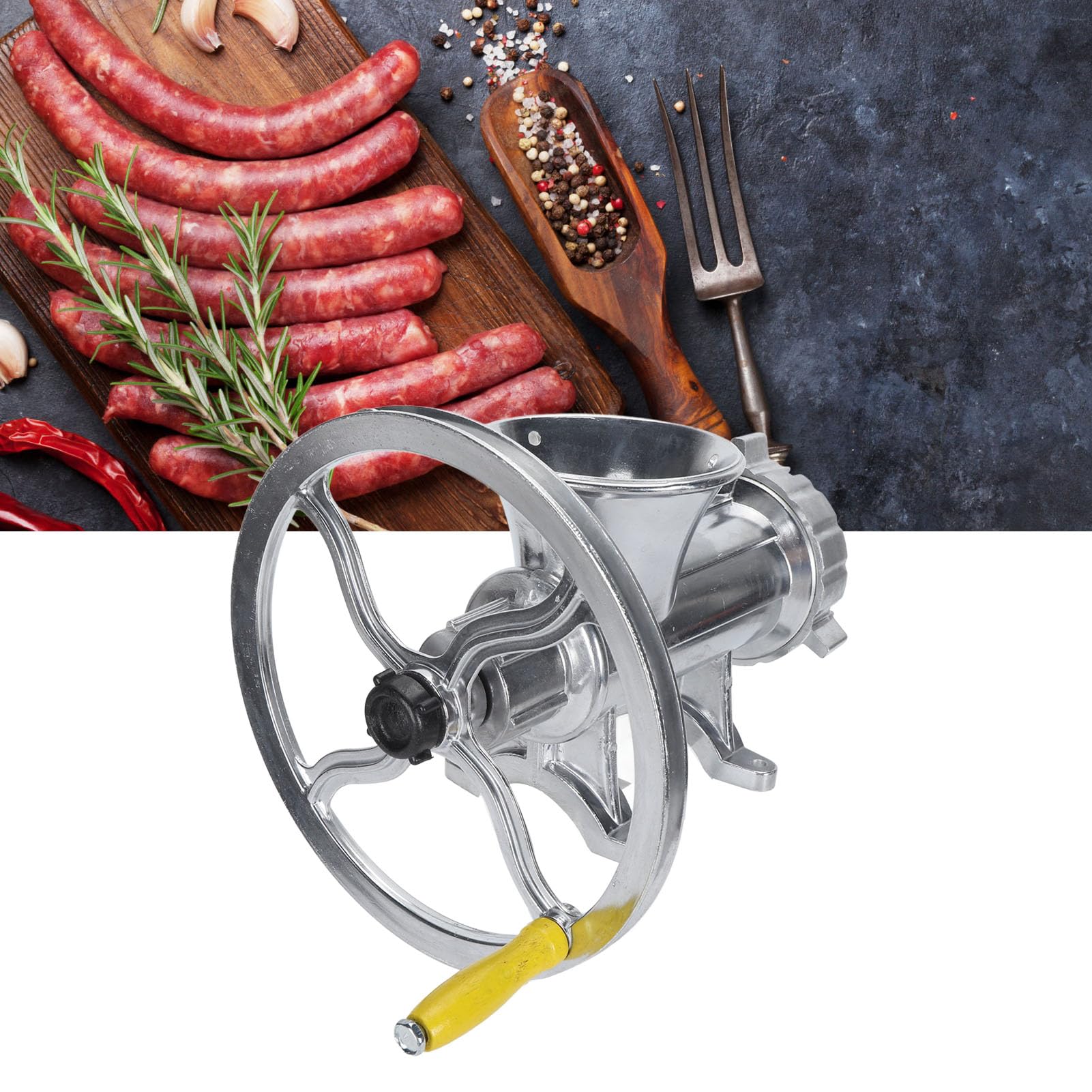 Máquina para Hacer Salchichas, Picadora de Carne Manual Compacta para el Hogar