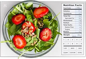 Greater Goods Balança de alimentos com calculadora nutricional, balança de calorias não conectada para preparação de refeições, perda de peso, 2000 códigos de alimentos pré-carregados, balança de