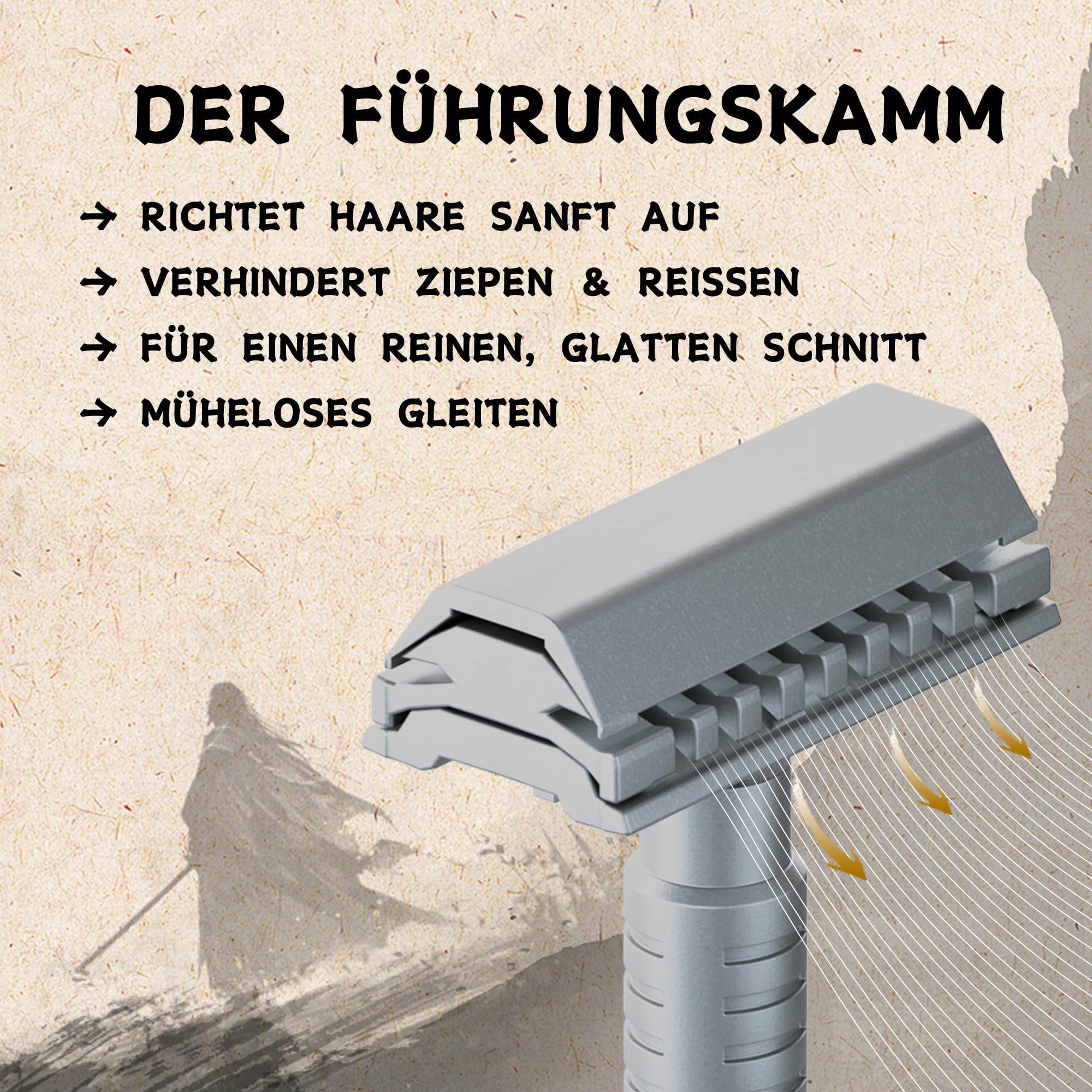 Premium Rasierhobel | Gesicht & Körper | 2-Klingen-System | Sicher & Effizient | Nachhaltig & Plastikfrei