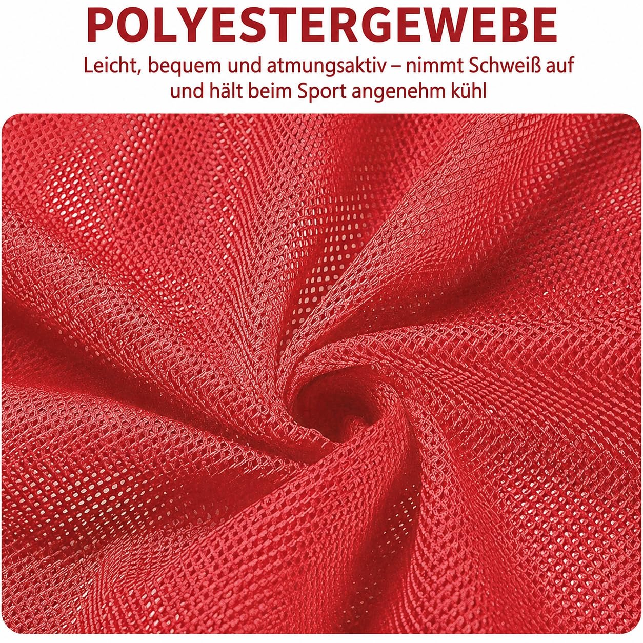 24er-Pack Leibchen für Erwachsene mit Nummern (1-12) - Atmungsaktive Trainingswesten- Markierungshemden für Fußball, Basketball & Sport, Rot & Blau