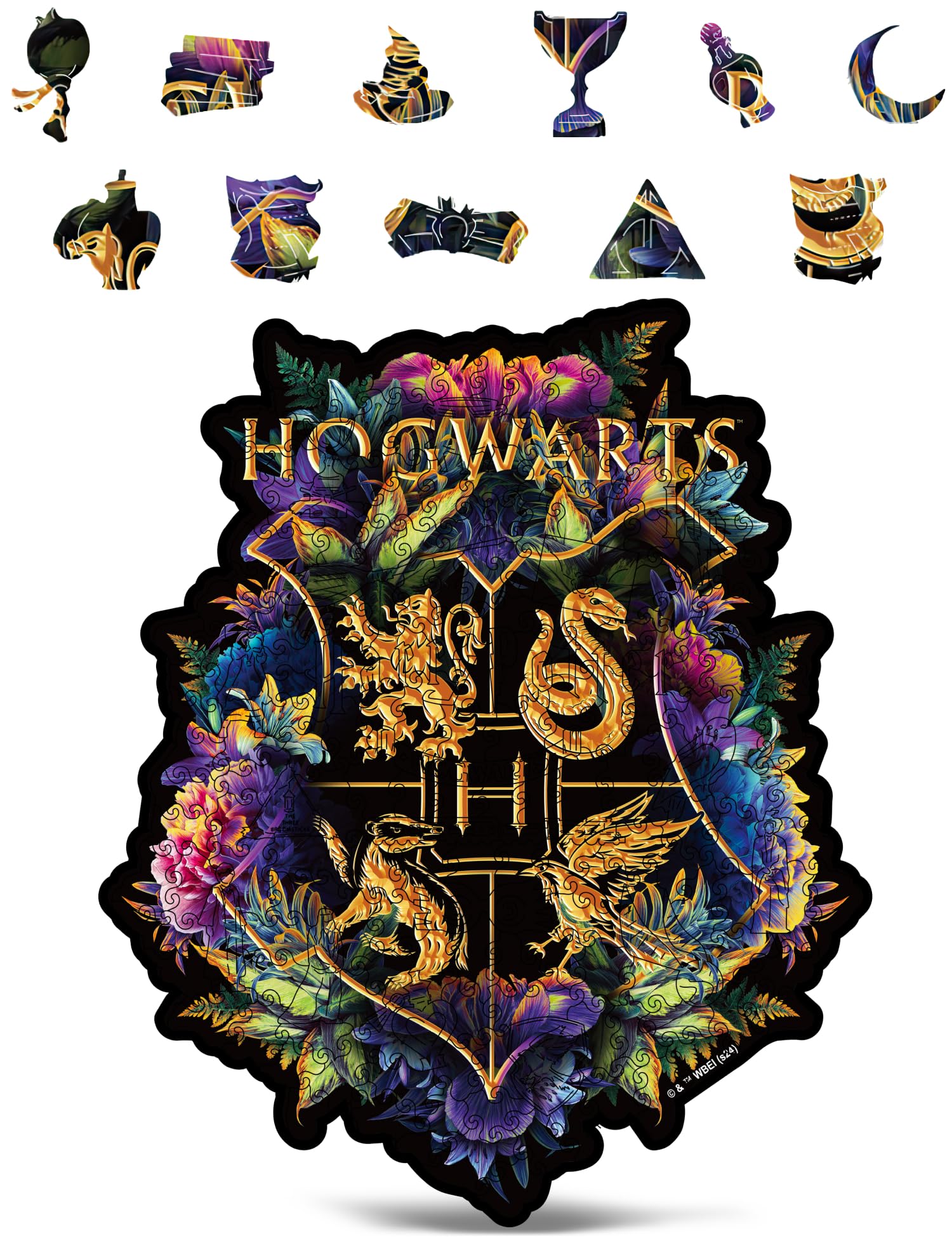 Amazon.com: CRAFTHUB Harry Potter Puzzle – A2 Hogwarts Crest