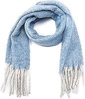 Vista 3 de BASICO MaxiI - Bufanda de invierno para mujer, con borlas, manta, bufanda, envolturas y chales