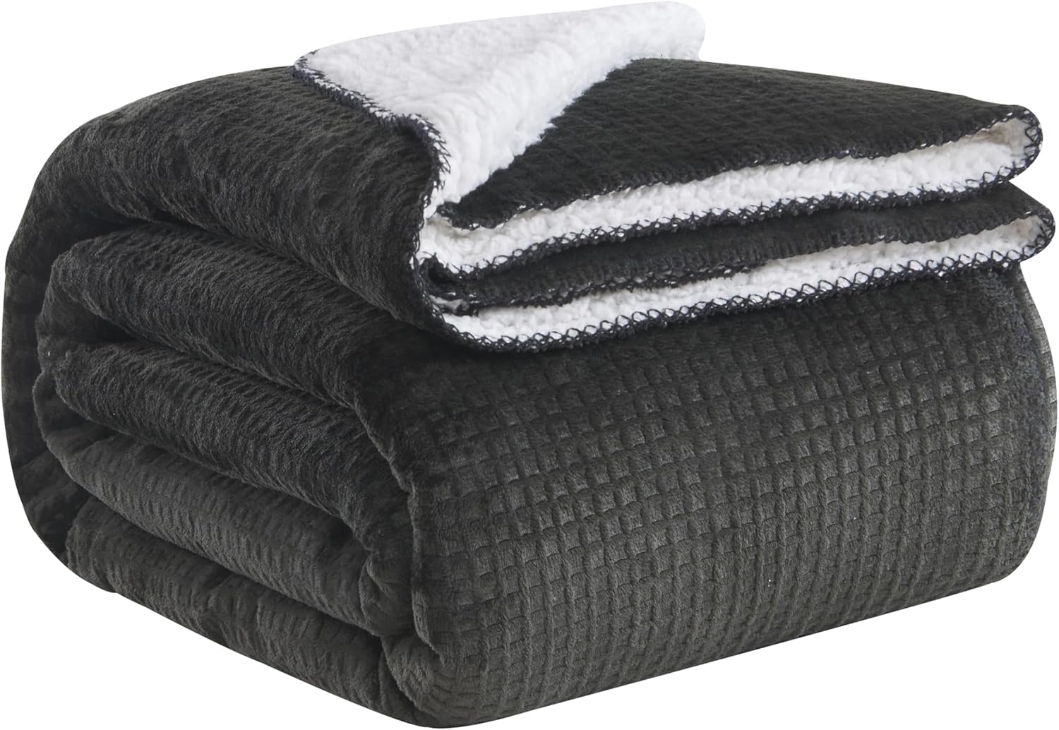 GC GAVENO CAVAILIA Teddy Sherpa Fleece Blanket, Warm & Fluffy Checkered