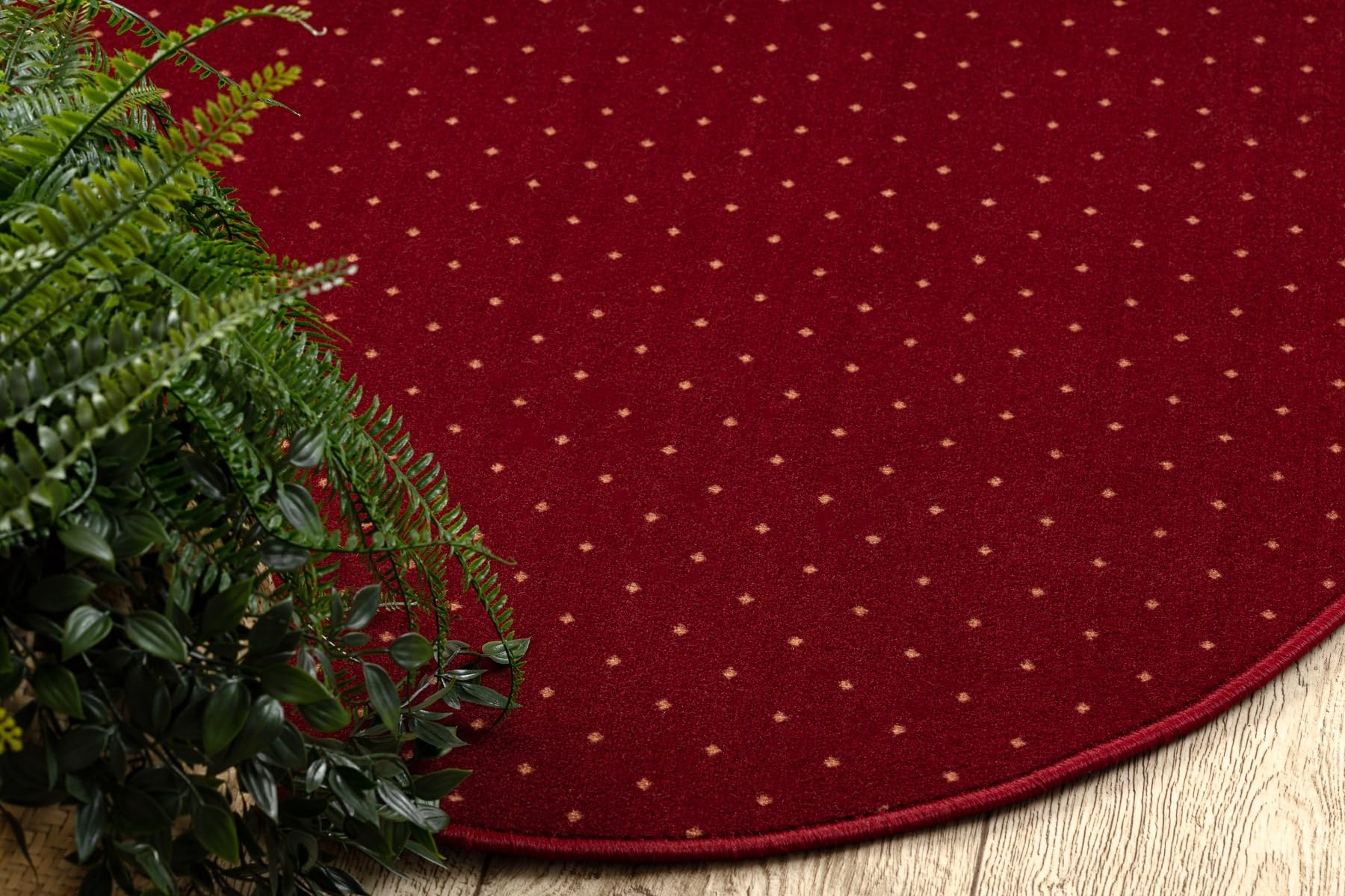 rugsx Tapis Aktua pour Salon et Chambre Bordeaux Cercle 200 cm