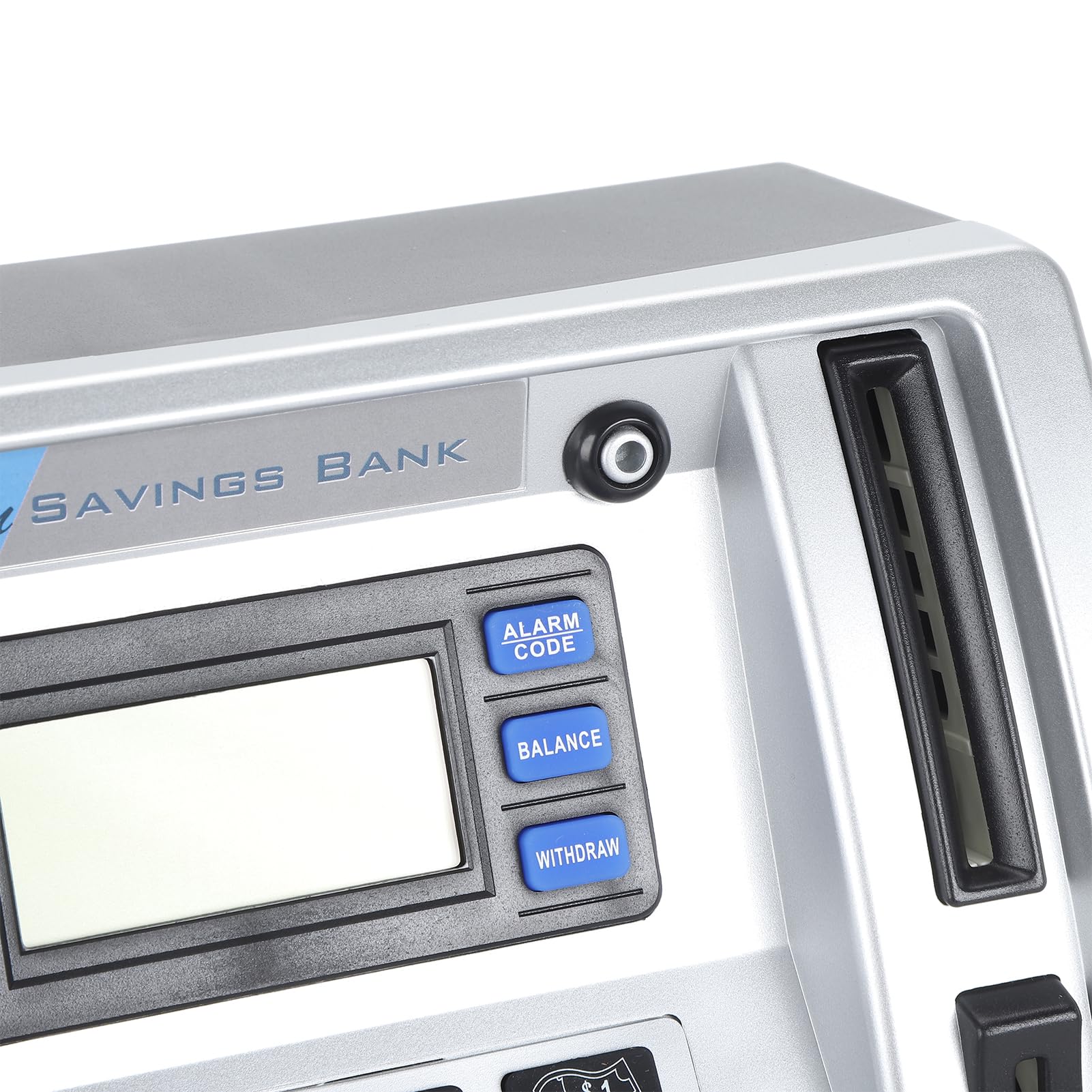 TOPINCN Tirelire ATM électronique, Boîte d'argent Protégée par Mot de Passe avec écran LCD, Boîte D'économie de Factures à Défilement Automatique Créative pour Enfants Adultes Décor de