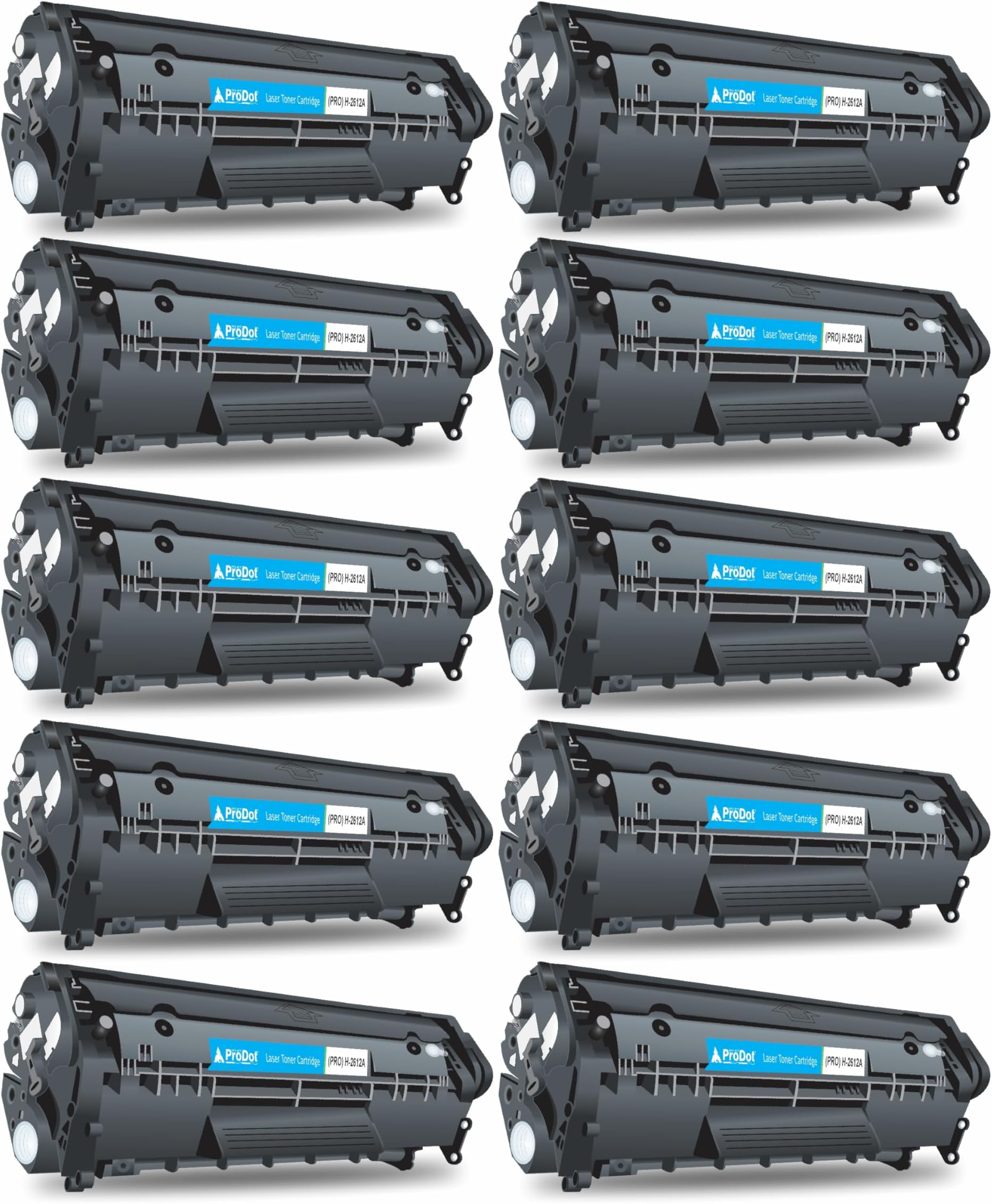 ProDot 12A Toner Cartridge Replaces HP Q2612A Canon 303/703/FX-9/FX-10 Compatible with HP 1010-1020/1022/1315-3030/M1005 Canon LBP2900/3000/L100 I 1500 Page Yield I 1 Year Warranty (1 PC)