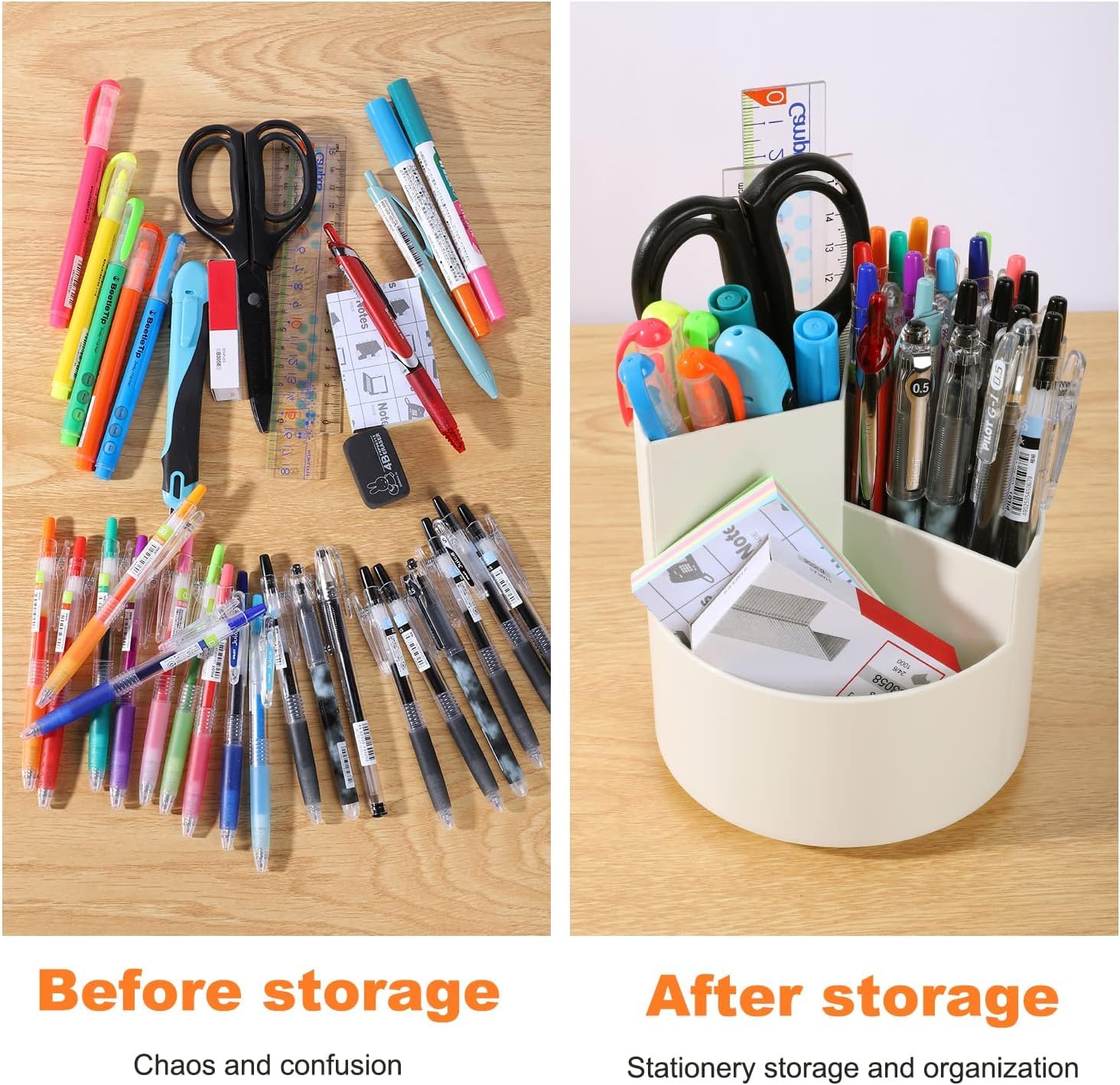 Porte Crayon Bureau Rotative Pot À Crayons Rotatif Organiseur De Bureau Rotatif Porte-Stylo