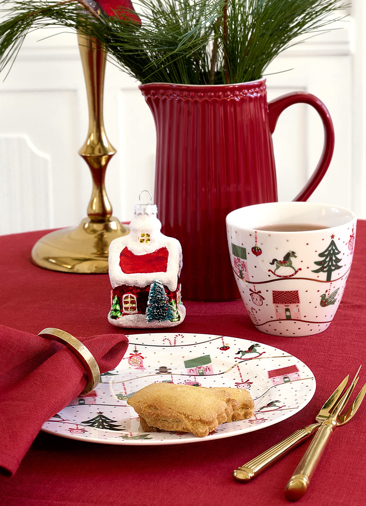 GreenGate Alice Eierbecher red 6,5cm Set6