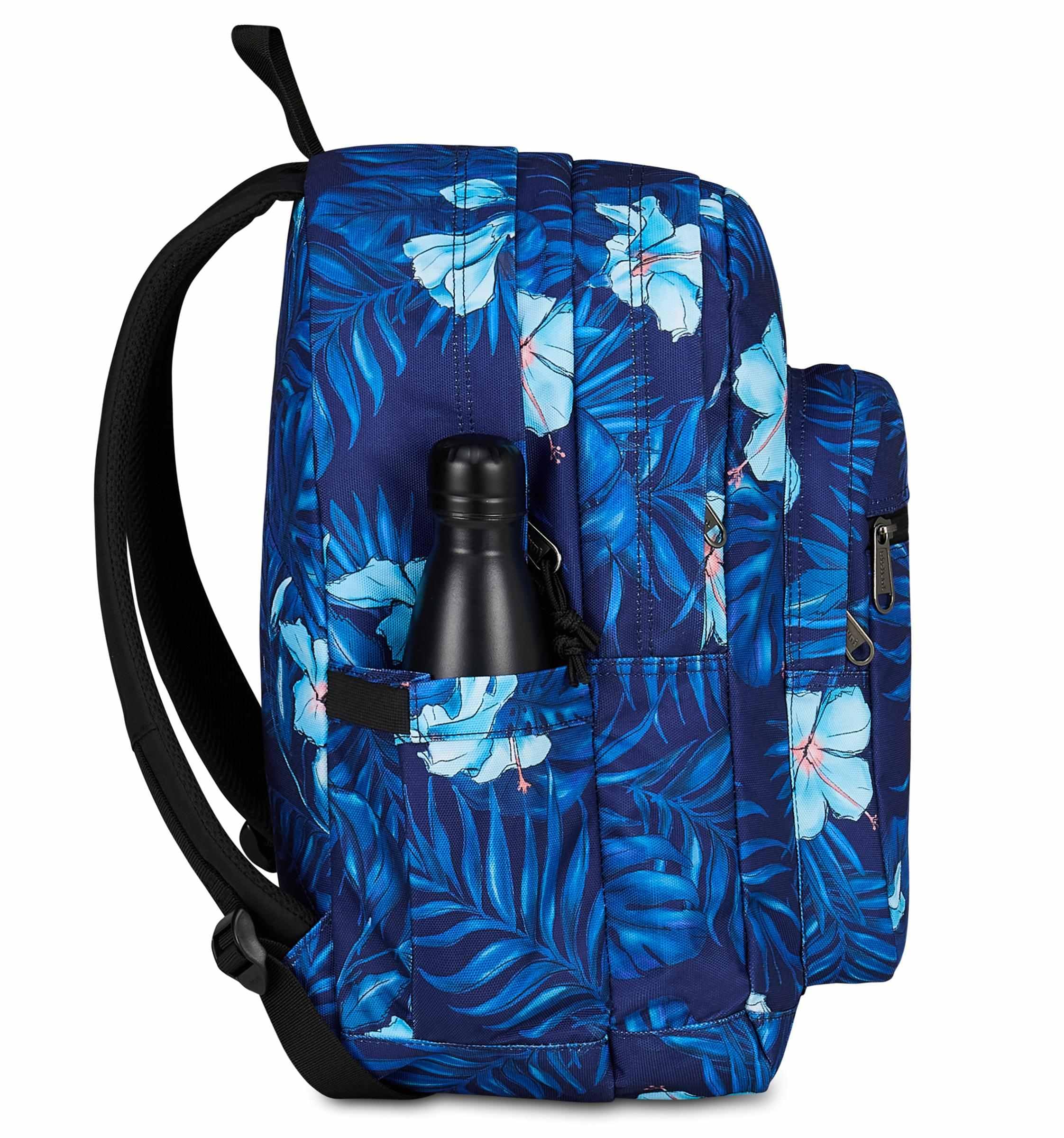 Invicta Zaino Scuola Jelek, Blu, Doppio Scomparto Con Tasca per PC e Tasca per Borraccia, 34 lt, Scuola Media e Superiore, Zaino Ragazza