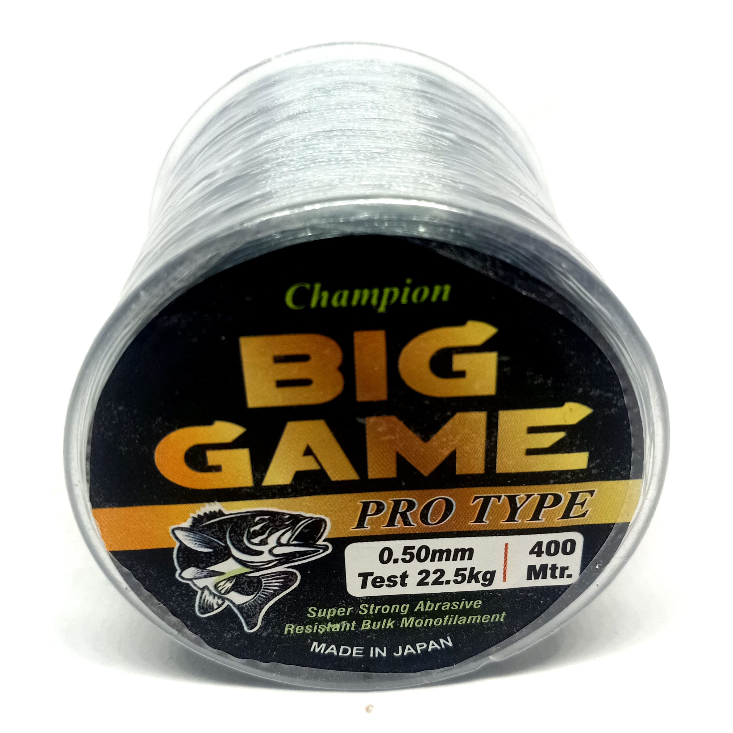 Coral-BigGame Dia 0.50mm Length 400Meter Colour Gray Monofilament Fishing Line (Pack of 1)