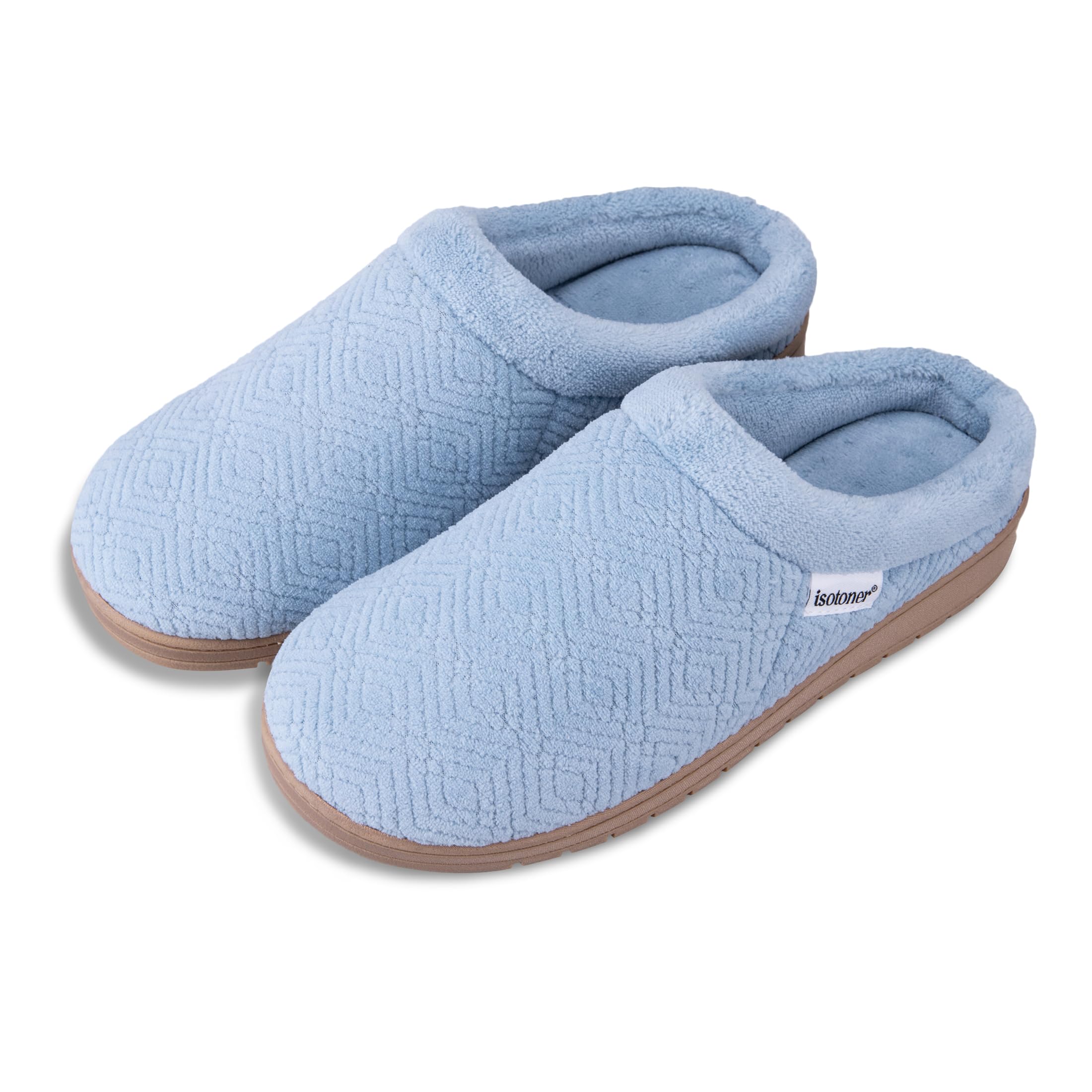 Isotoner Femme Diamond Microterry Gemma Clog Slipper Chausson
