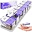 Extra Large Weekly Pill Organizer - XL Vitamin Holder with 7 Detachable AM PM Compartments - Portable Medicine Dispenser for Home and Travel, Big Supplement Container for Weekly or Daily Use, Purple
