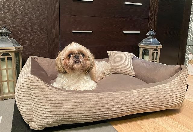 Foto 7 de 8 de 4L Textil Otto Acogedora Cama para Perro Funda Desenfundable y Lavable Cesta para Perro Cojín para Perro…