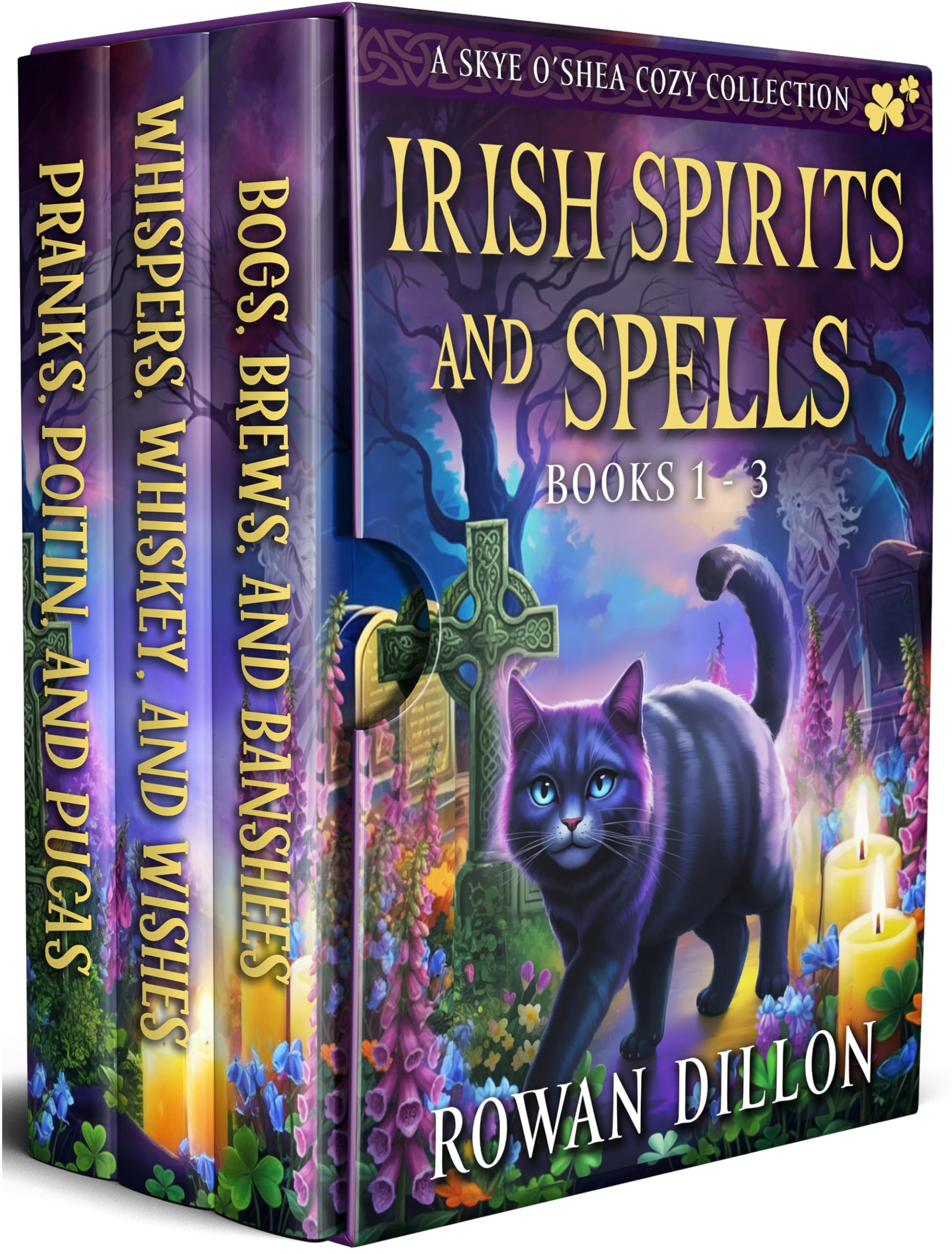 Irish Spirits and Spells: An Irish-Themed Cozy Mystery: Books 1-3 (The Skye O'Shea Parano…