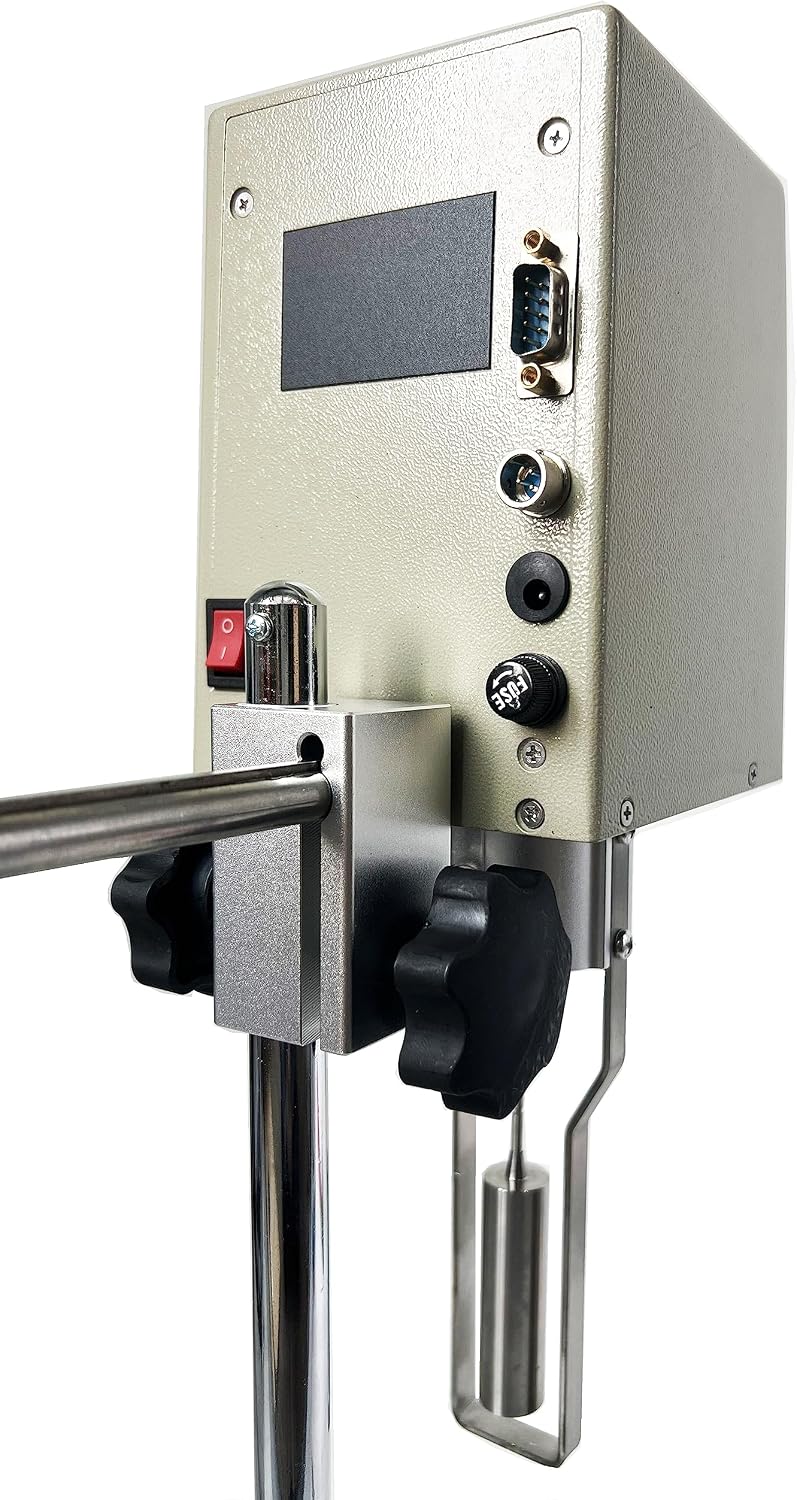 Digital Viscosity Meter Rotational Viscometer Viscosity Testing Device with Temperature Sensor for All Kinds of Fluid Viscosity Measurement Measuring Range 1～2×10^6mPa.s