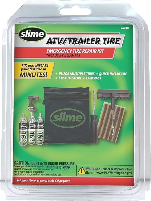 Slime 20240 Tire Repair and Inflation Kit, Tubeless Tires
