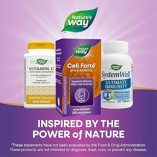 Miniatura 6 de Natures Way Cell Forté - Suplemento IP-6 e inositol sin gluten vegano 240 cápsulas