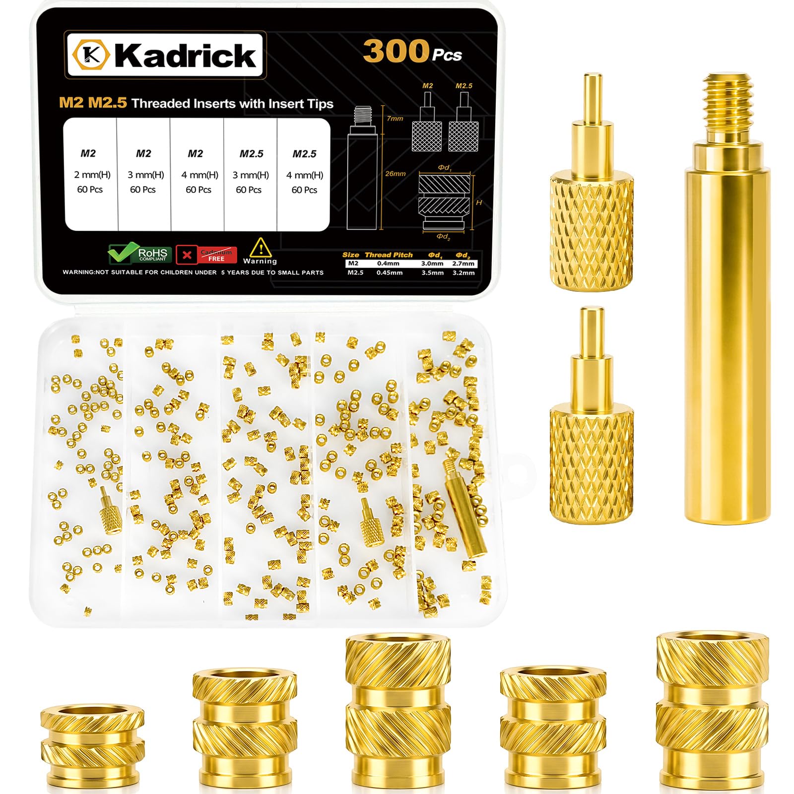 3D Printing Thread Inserts - 520PCS Kit -15