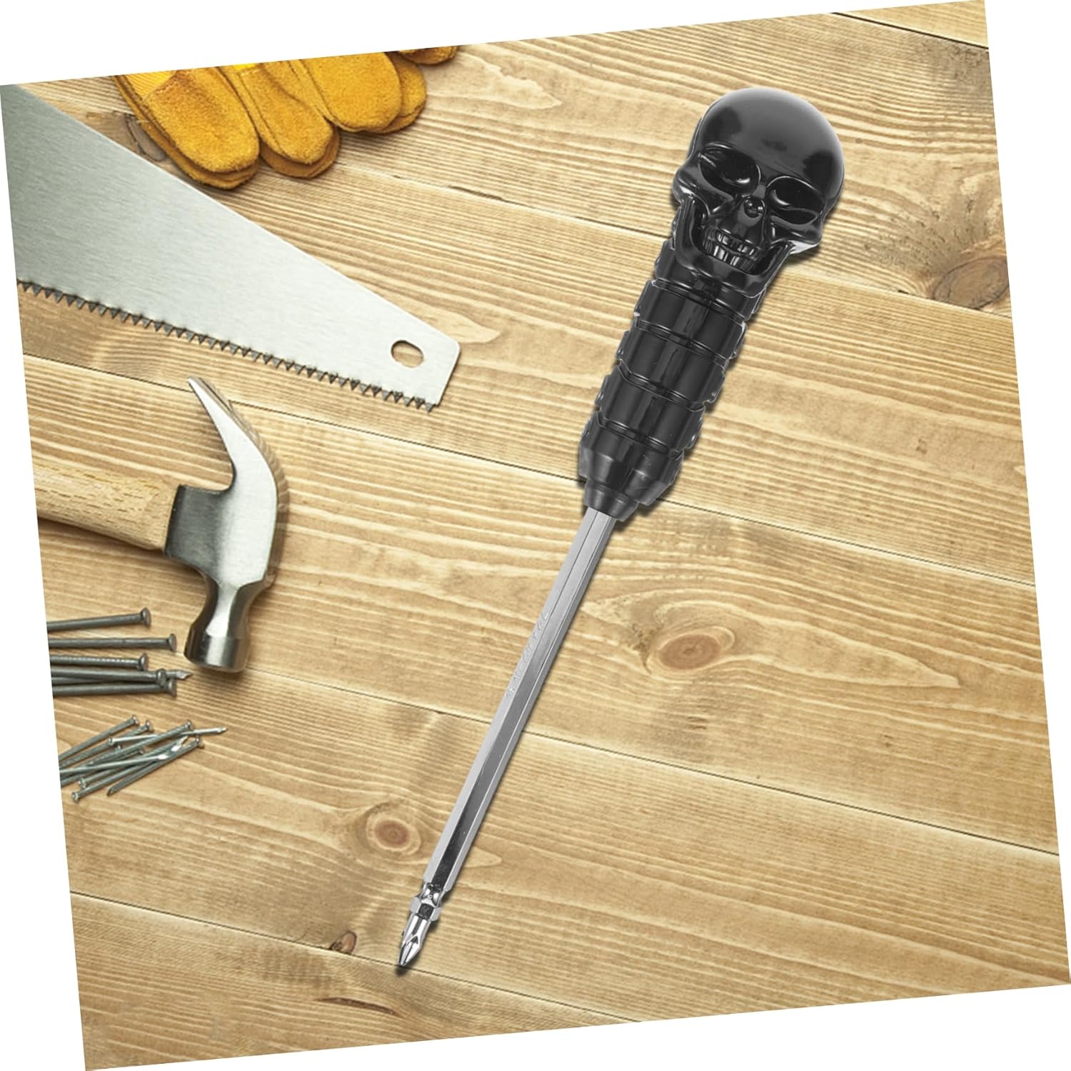 Multi Screwdriver with Long Cross and Slotted Tips Household Tool Supply with Nut Driver Functionality Versatile Multi Use Screwdriver for Diy and Repair Tasks
