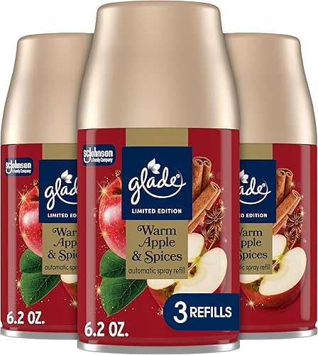Miniatura 10 de Glade - Repuestos automáticos de aspersión, ambientador con aroma a bálsamo y abeto para el hogar y el baño, 6.2 onzas, 3 unidades
