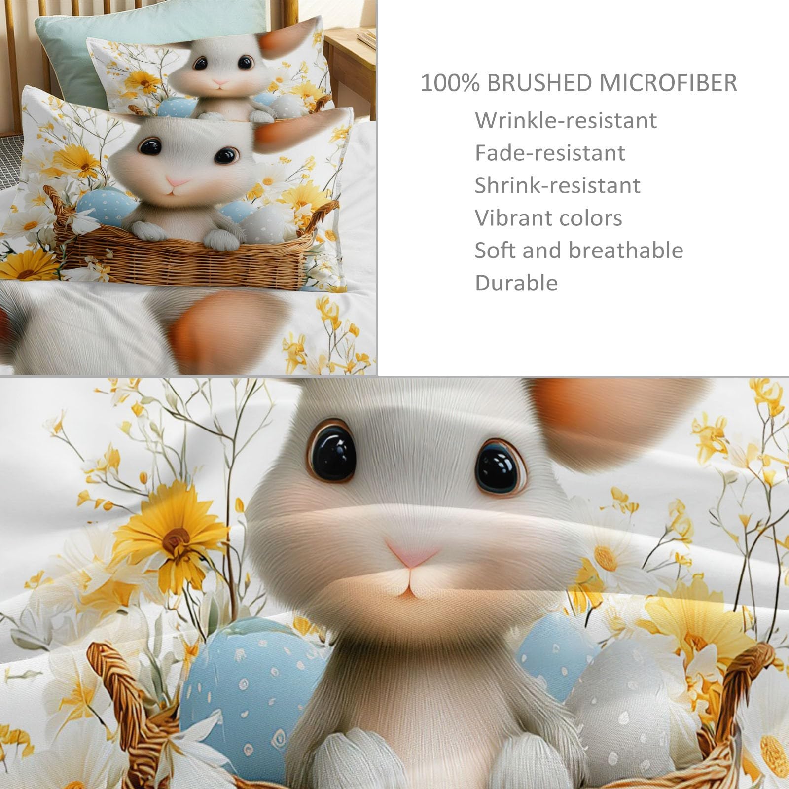 Pościel z mikrofibry 240 x 220 cm, luksusowa poszewka na kołdrę z zamkiem błyskawicznym, wielokolorowy, kolorowa, kolorowa, kolorowa poszewka na kołdrę z motywem kwiatowym i poszewkami na kołdrę