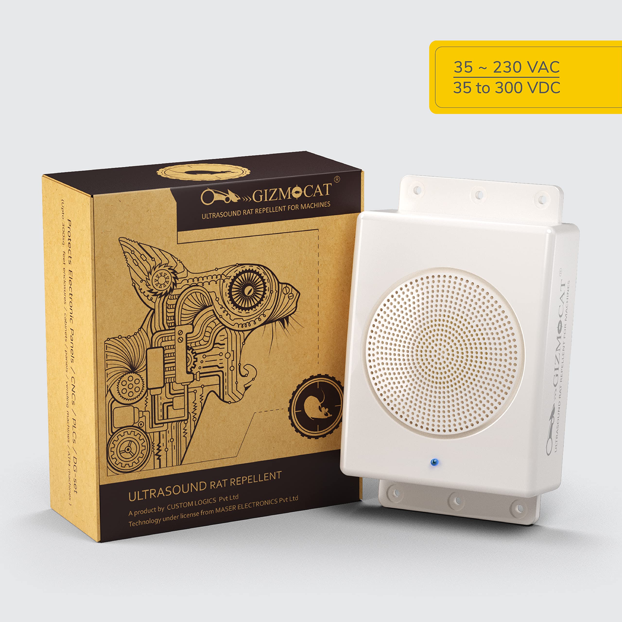 Buy GIZMOCAT Ultrasound electronic Rat Repellent machine 2nd Gen (35