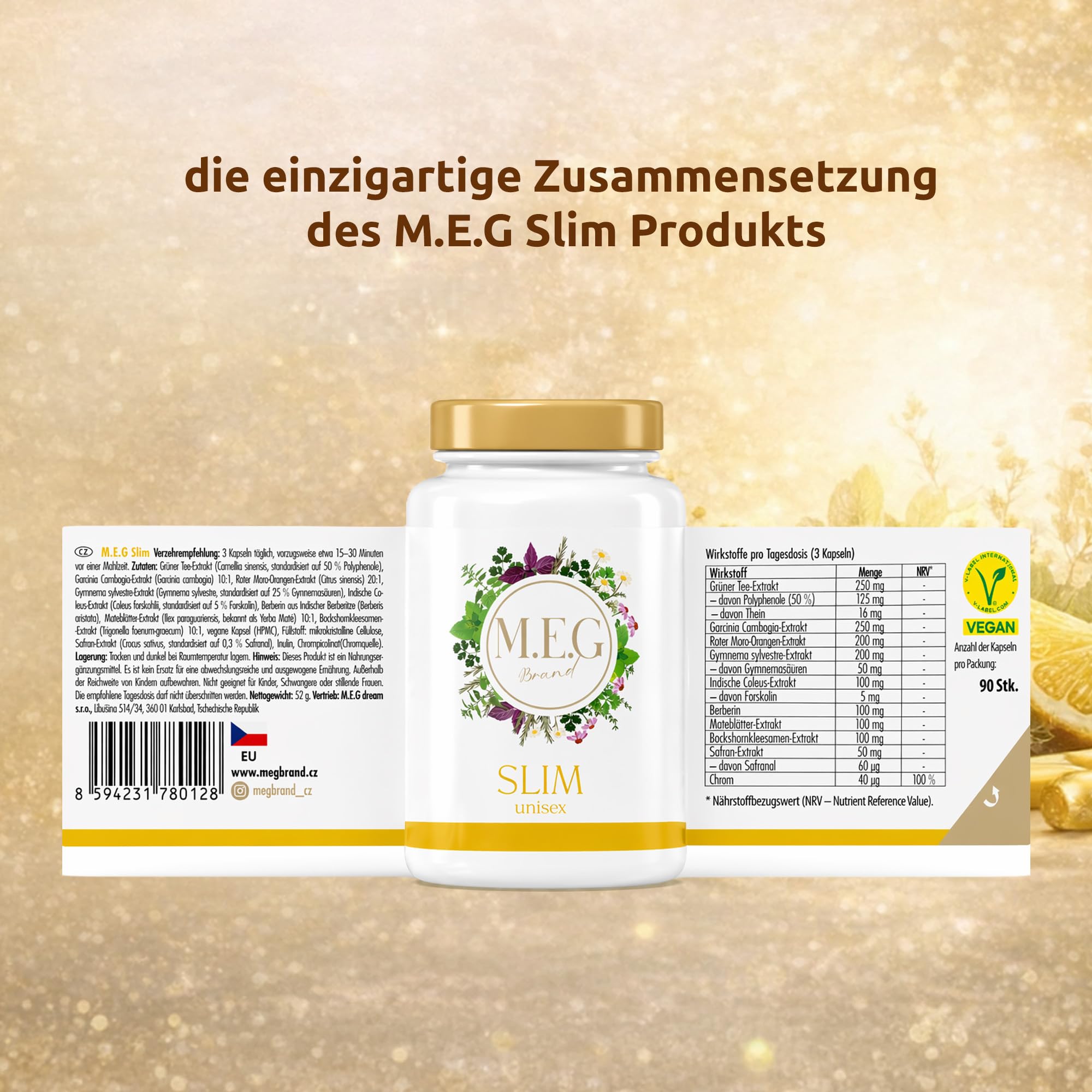 Stoffwechsel Komplex 90 Kapseln, mit Chrom & Berberin hochdosiert