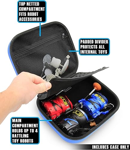 Miniatura 5 de CASEMATIX Funda de robot compatible con 4 Ninja Bots Battle Bots y accesorios de juguetes ninja, solo incluye funda