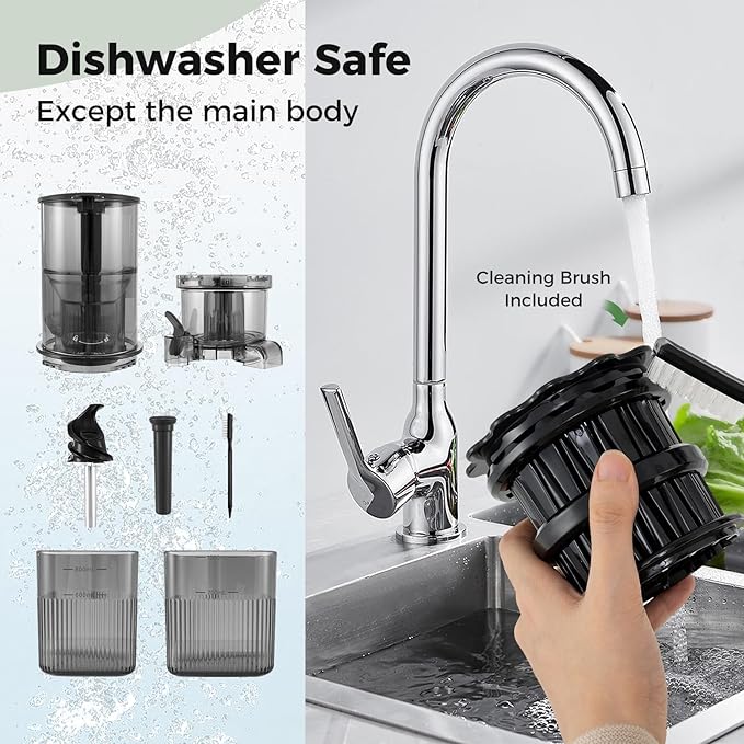 Extractor de Jugos Prensado Frío Boca Ancha 5.3" 200W Alto Rendimiento miniatura 8