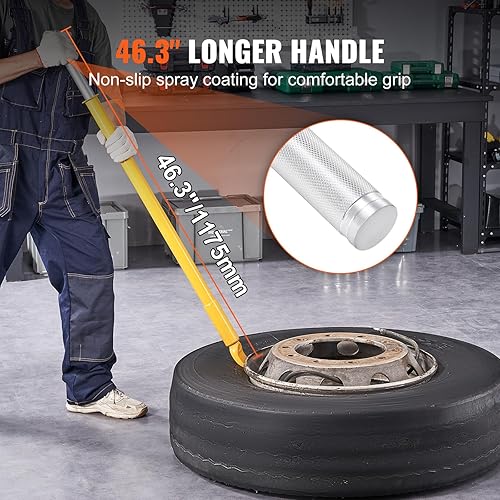 Miniatura 4 de VEVOR Martillo deslizante para romper cuentas de neumáticos, 46.3 pulgadas de longitud de acero resistente para neumáticos, impacto deslizante de