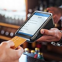 Vista 4 de ENCASED Funda protectora y protector de pantalla para lector de tarjetas de terminal cuadrado - Carcasa rígida de goma con base antideslizante