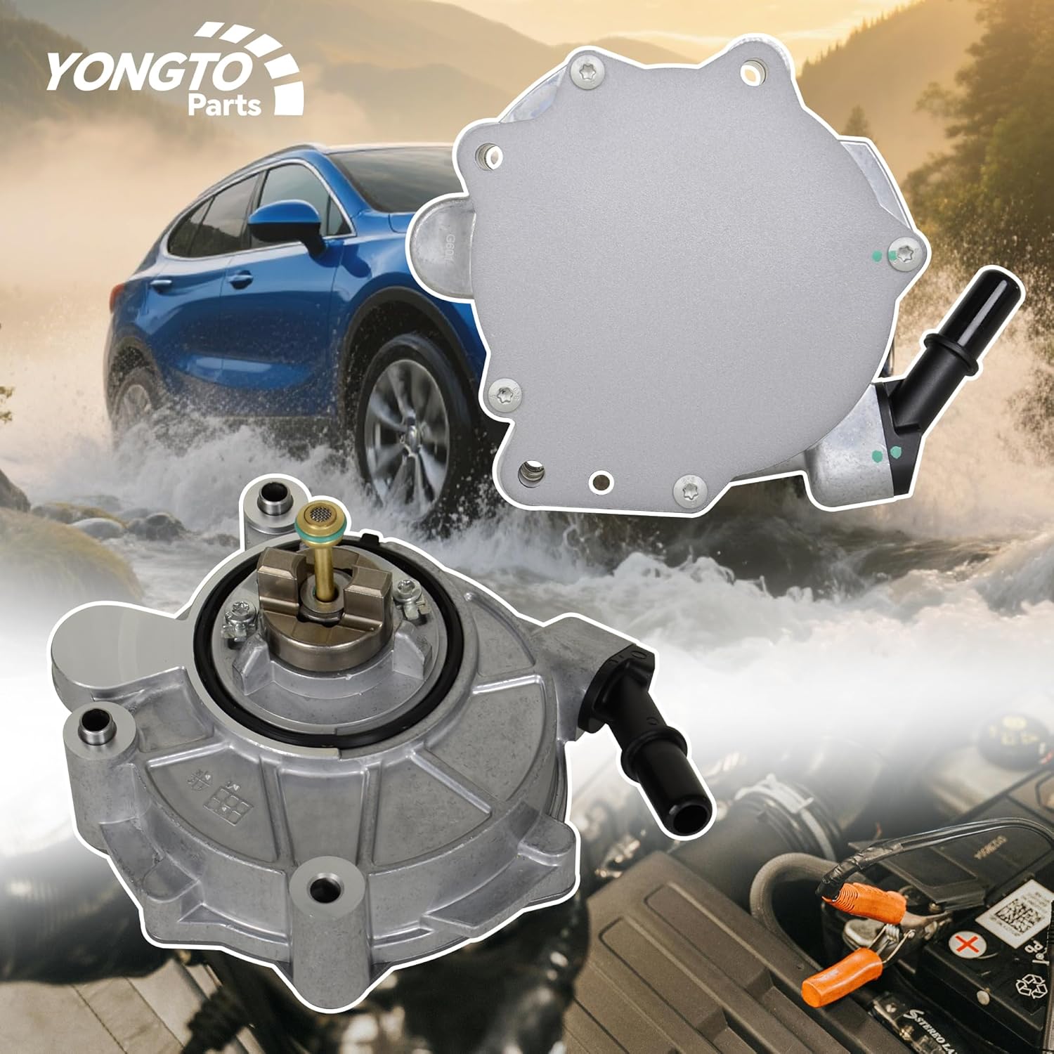 Upgraded Brake Vacuum Pump 904-858 Compatible with Ford Transit-150 250 350 350 HD 2015-2020, F-150 2013-2016, Expedition, Lincoln Navigator V6 3.5L Replace OE DL3Z2A451A BRPV23