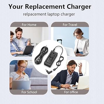Charger Compatible with Lenovo Laptop Computer-2 Tips 65W 45W USB C Laptop Charger and Round Tip 4.0 * 1.7mm IdeaPad AC Adapter