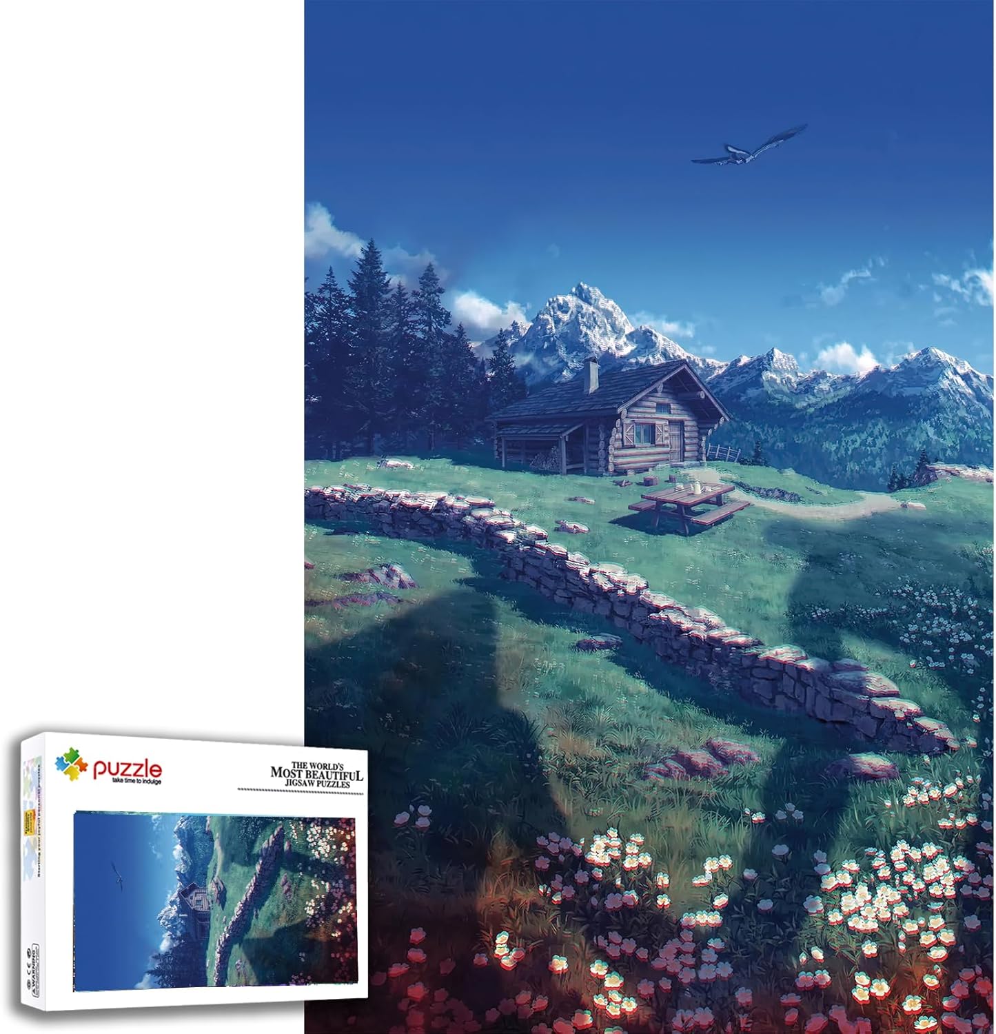 Anime Jigsaw Puzzles Adults 1000 Pieces Wooden Collage Puzzle 29.5x20 in