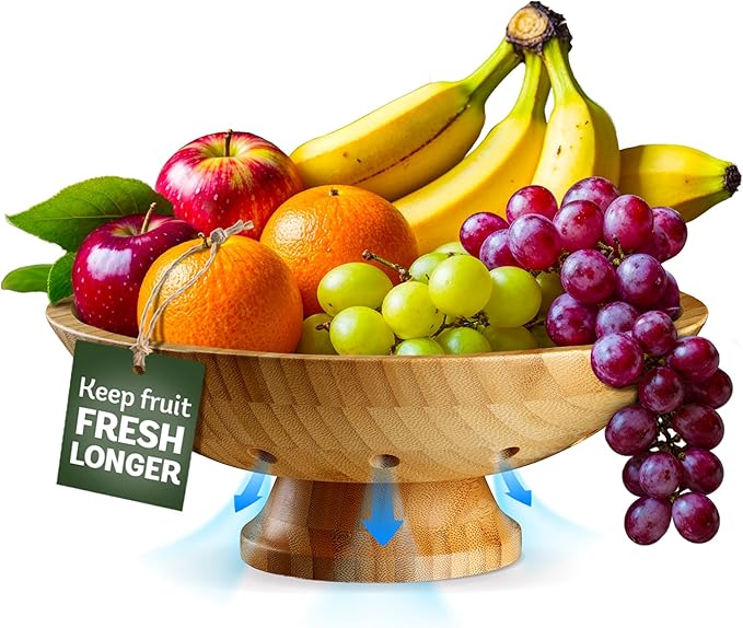 Fruit Basket for Kitchen Counter - Fruit Bowl for Kitchen