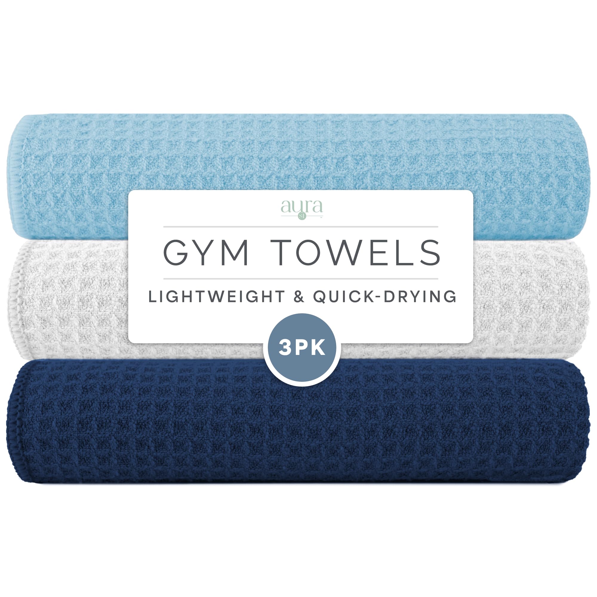 S&T INC. Microfiber Sweat Towel for Gym, Yoga Towel for Home Gym, Workout Towels for Gym Bag, 16 Inch x 27 Inch, 3 Pack-image-31