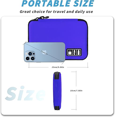 Miniatura 3 de Organizador de artículos electrónicos, bolsa organizadora de cables de viaje, bolsas organizadoras de cables portátiles, estuche de almacenamiento