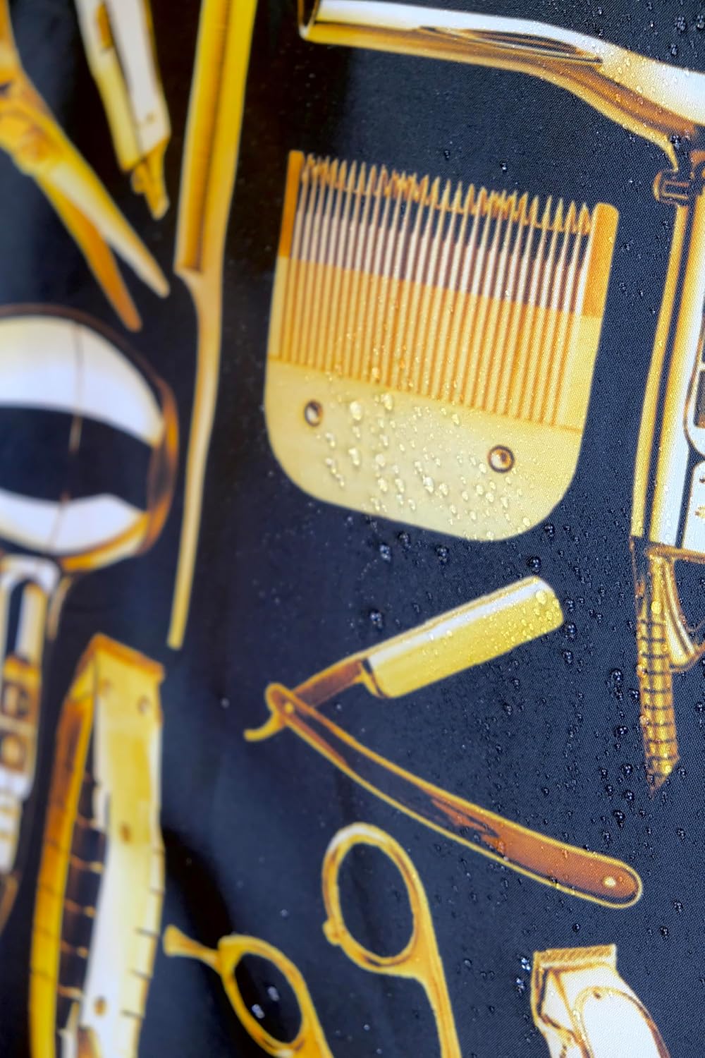 King Midas Barber Cape, Water Proof Hair Cutting Cape, Snap Buttons, Full Client Coverage