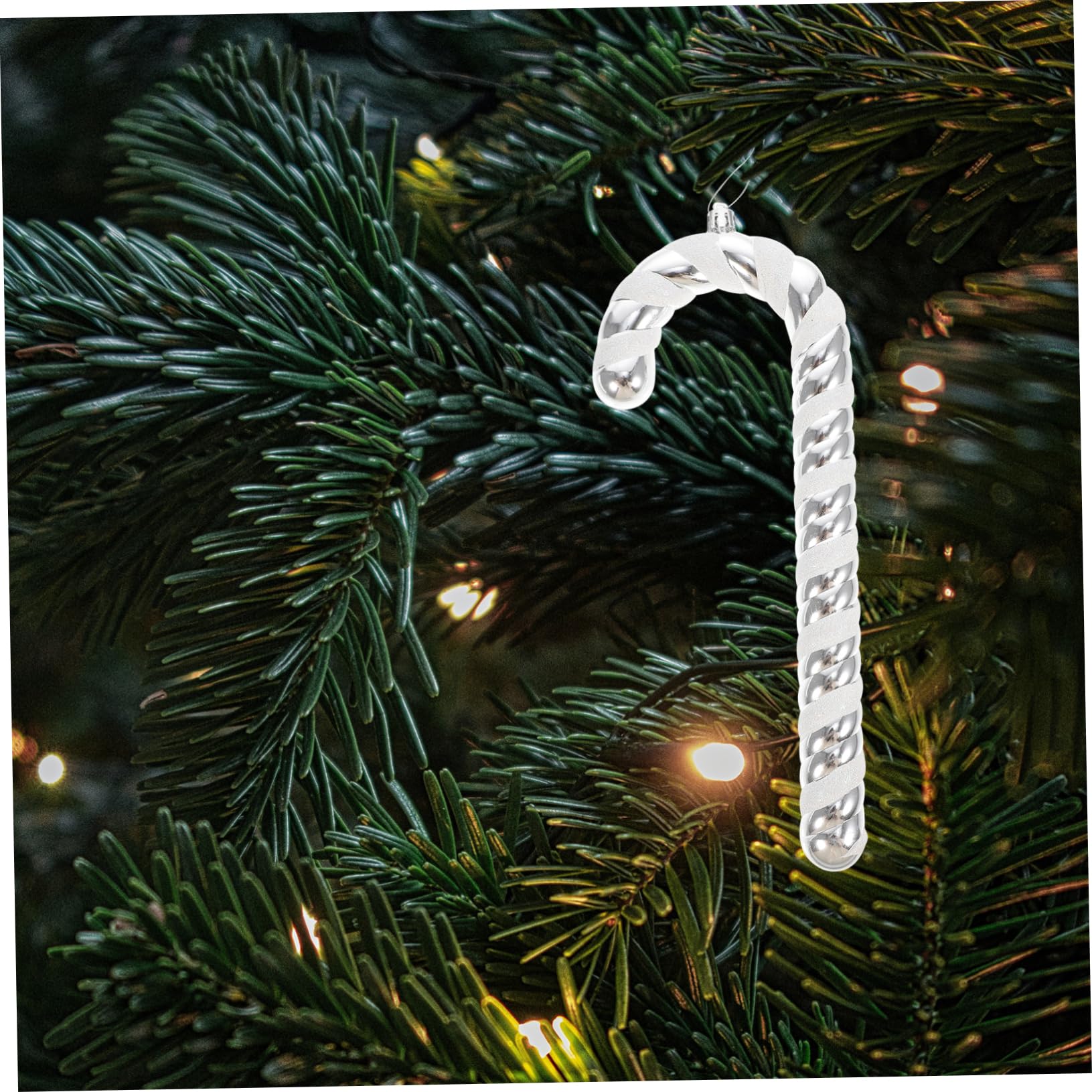 Ciieeo 6 STK Weihnachtsstock Star for Christmas Tree Christbaum anhänger Weihnachts-Süßigkeiten-Ornamente Weihnachtszwergdekoration Weihnachtsdekorationen Christbaumschmuck zum Aufhängen