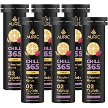 Auric CHILL 365 Effervescent Tab | Refreshing Fizzy Drink | 120 Tabs