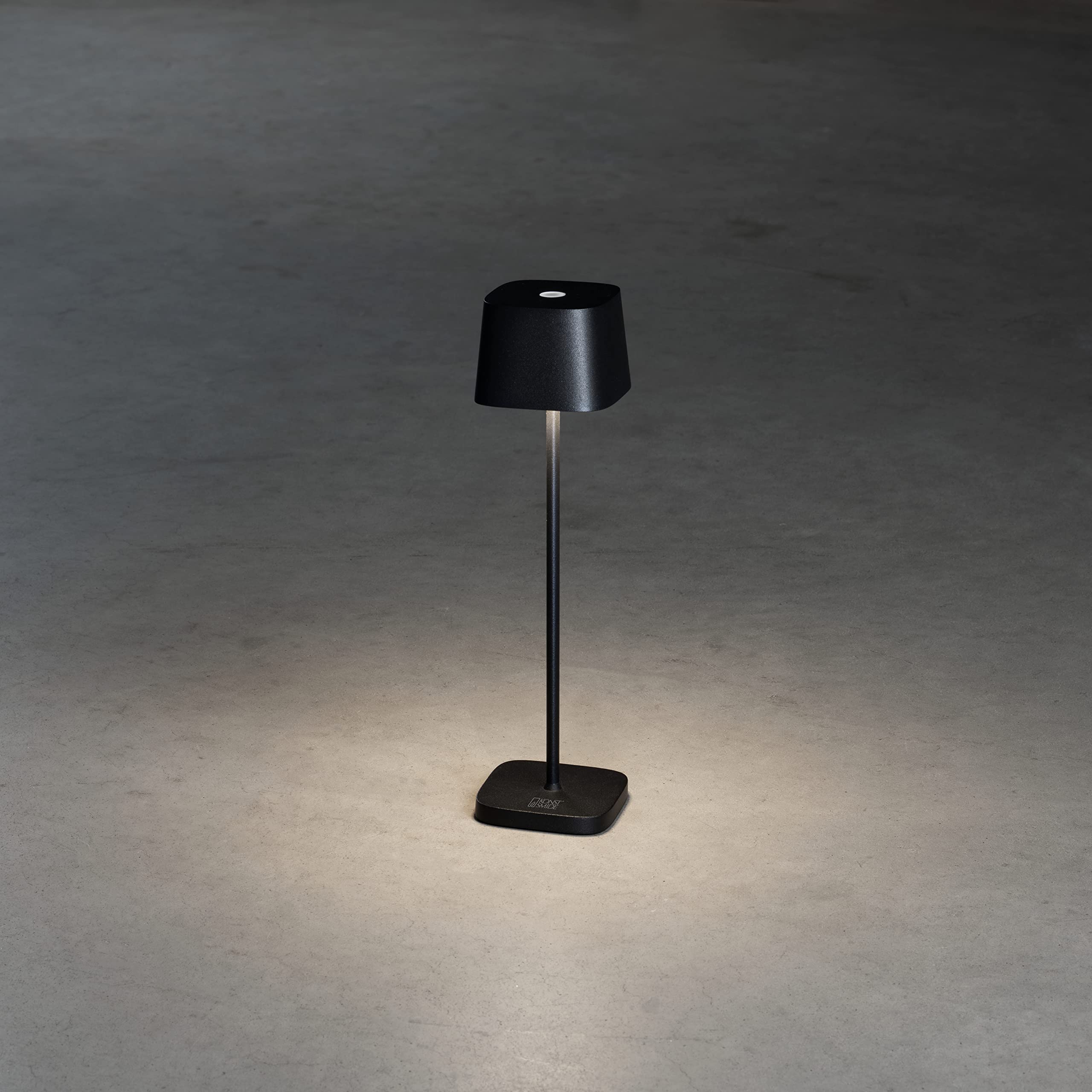 Konstsmide Akku-Tischleuchte Capri Mini schwarz | Indoor/Outdoor | 7829-750, 7 x 20 x 7 cm