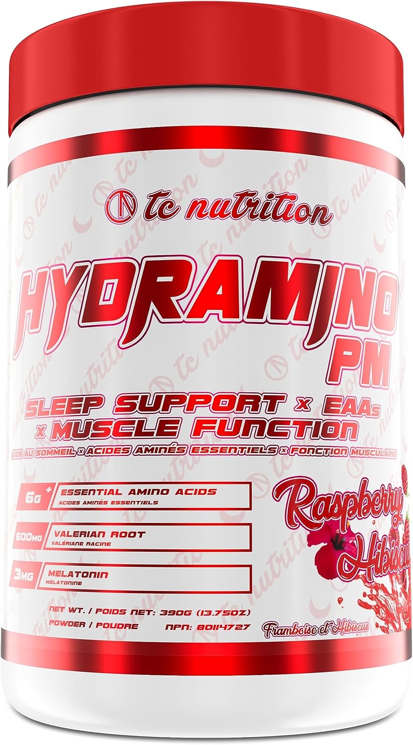 Hydramino PM Natural Sleep Aid Powder & Muscle Recovery Supplement