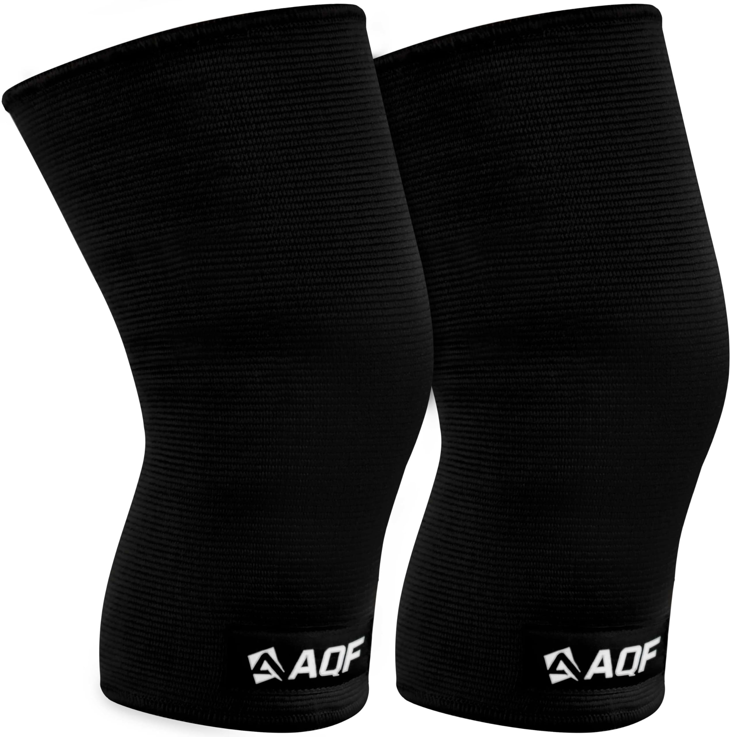 AQF Gym Knee Sleeves for Powerlifting - IPL USPA Approved Single, Double & Triple Ply Knee Supports - Knee Compression Lifting Sleeve for Gym Weightlifting, Powerlifting, Deadlifts, Squats