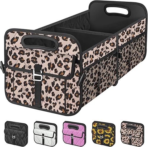 Miniatura 8 de Organizador plegable para maletero, accesorios portátiles de automóvil SUV para mujeres/hombres, cualquier automóvil, SUV, mini-furgoneta, rosa