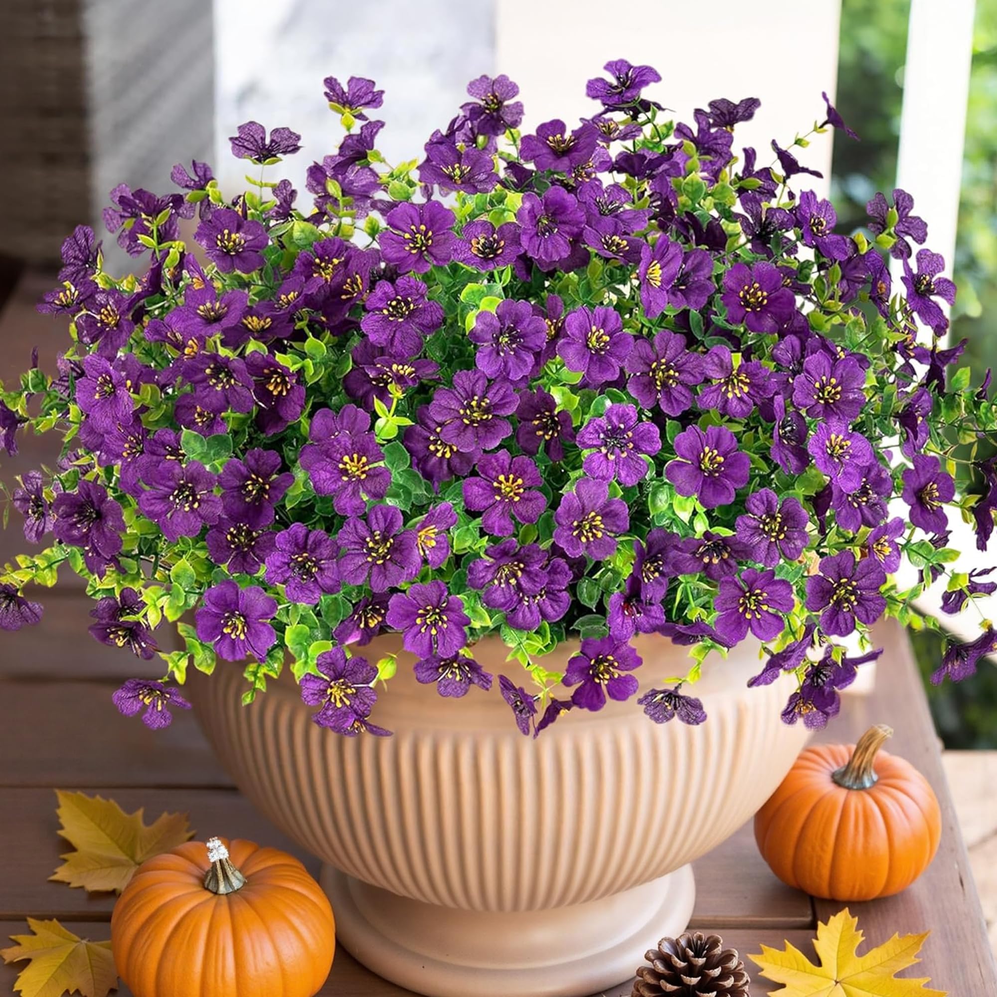Amazon.com: HyeFlora Artificial Flowers for Outdoor Indoor Garden
